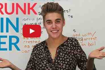 Illustration de l'article : Apprendre l’anglais grâce aux frasques de Justin Bieber en état ivresse